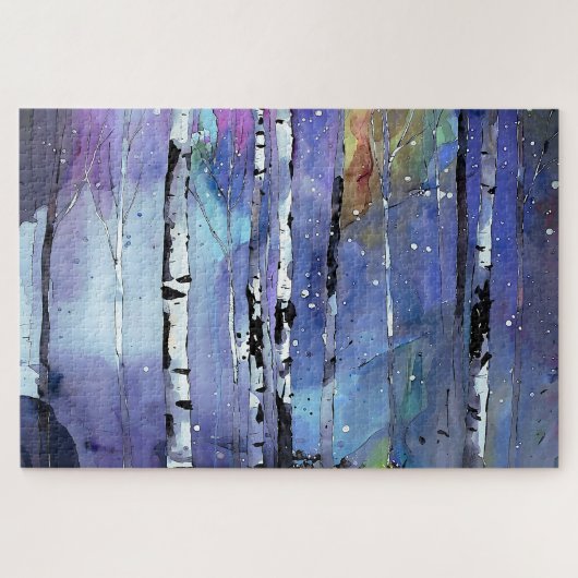 Winterlied in de Birch Bossen Legpuzzel (Horizontaal)