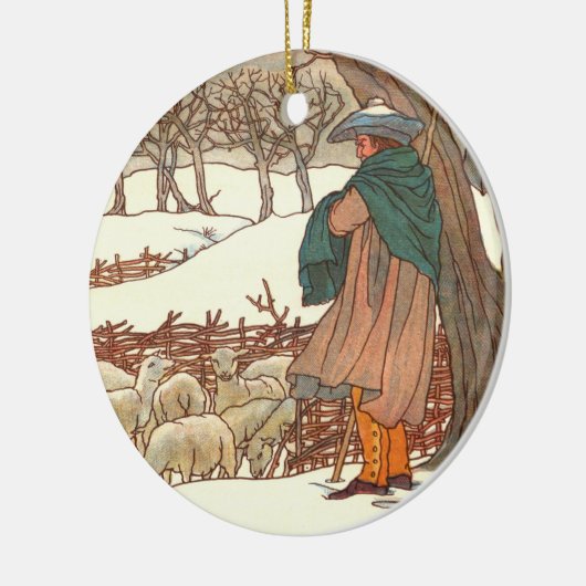 "Winterlied" Keramisch Ornament (Links)