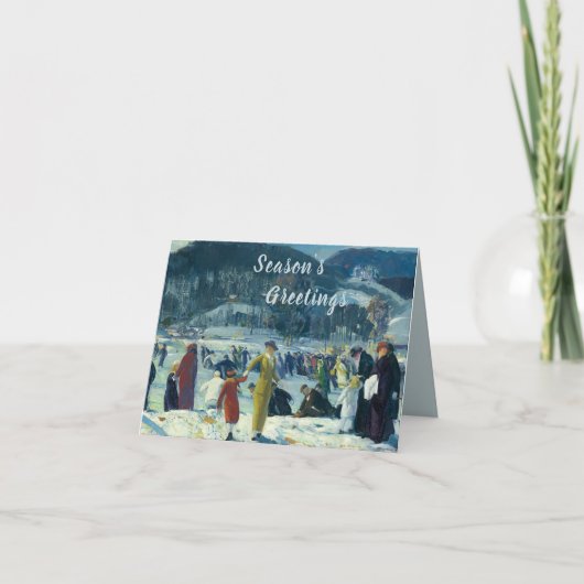 Winterliefde - George Wesley Bellows Kaart (Voorkant)