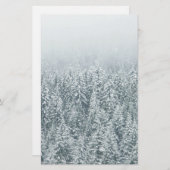 Winterlijnen Briefpapier (Voorkant / Achterkant)