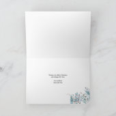 Winterloof 3 Foto Elegante Script Wenskaart Feestdagen Kaart (Binnen)