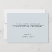 Winterloof, hulstbessen, Feest Bedankkaart (Achterkant)