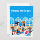 Winterloop Feestdagenkaart (Voorkant / Achterkant)