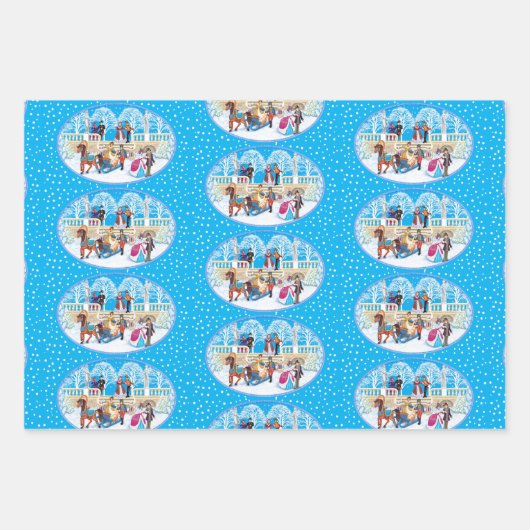 Winterloop Inpakpapier Vel (Voorkant 3)