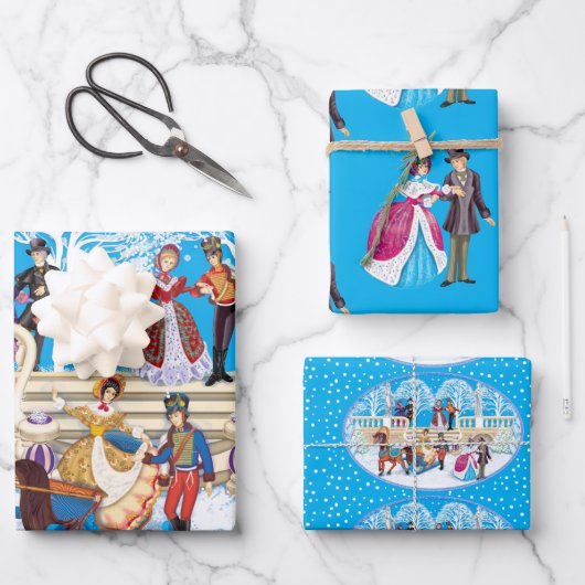 Winterloop Inpakpapier Vel (Voorkant)