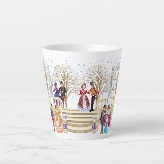 Winterloop Latte Mok (Voorkant)