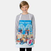 Winterloop Schort (Gedragen)