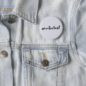 Winterlust | Moderne winterfeestdagen Ronde Button 5,7 Cm (In situ)