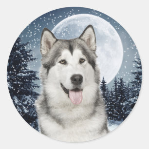 Wintermaan Husky Sticker