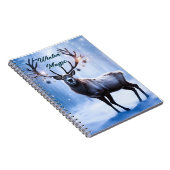 Wintermagie - rendieren in het magische bos notitieboek (Rechterzijde)