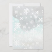 Wintermagische kerstfeest kaart (Achterkant)