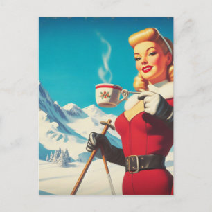  wintermeisje briefkaart