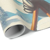  wintermeisje cadeaupapier (Rol Hoek)