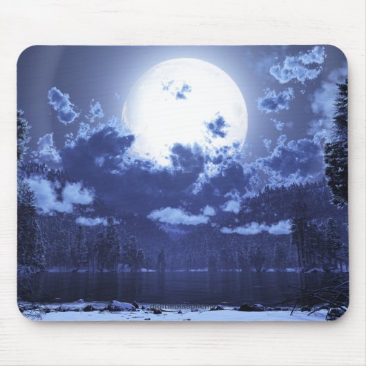 Wintermoon Mousepad Muismat (Voorkant)