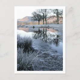 Wintermorgen: Strandshag Bay, Derwentwater Briefkaart