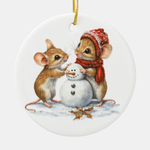 wintermuizen-Ornament Keramisch Ornament
