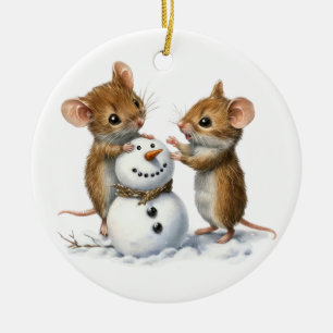 wintermuizen-Ornament Keramisch Ornament