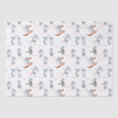 Wintermuizen vakantie tissuepapier (Voorkant)