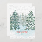 Wintermuziek Kerstboom Briefkaart (Voorkant / Achterkant)