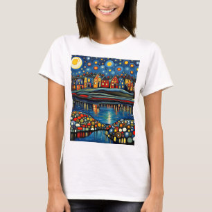 Winternacht bij Lake 9 T-shirt