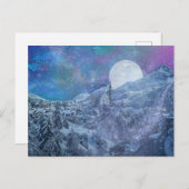 Winternacht Feestdagenkaart (Voorkant / Achterkant)