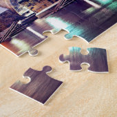 Winternacht in Praag Tsjechië Legpuzzel (Zijkant)