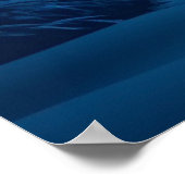 winternacht met sneeuw poster (Hoek)