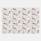 WinterNatuur Moderne Noordse Kerstmis Inpakpapier Vel (Voorkant 3)