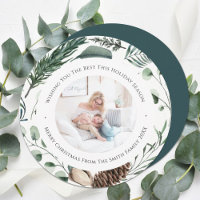 WinterNatuur | Waterverf Pine Wreatcirkel