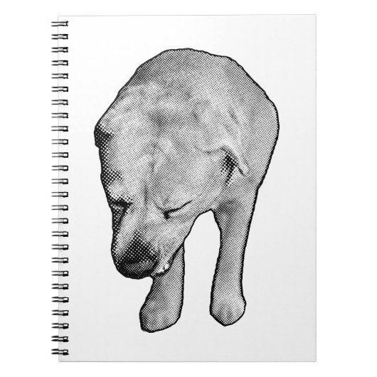 Winternotities met gespikkelde labmuze notitieboek (Voorkant)