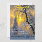 Winterochtend Prachtig Kerstfeest Uitnodigen Kaart (Voorkant)