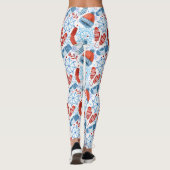 Winteropaccessoires Gestreepte Leggings (Achterkant)