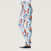 Winteropaccessoires Gestreepte Leggings (Links)