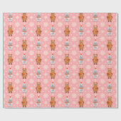 Winterpaarden Cadeaupapier (Vlak)