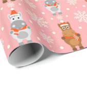 Winterpaarden Cadeaupapier (Rol Hoek)