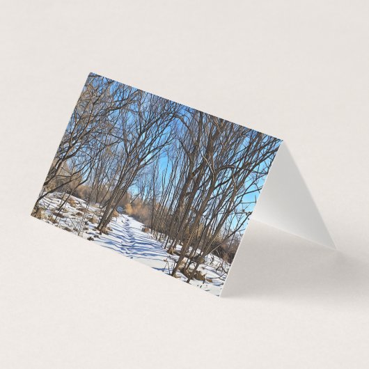 Winterpad - Tekst Kaart (Voorkant)