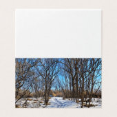 Winterpad - Tekst Kaart (Buitenkant ongevouwen)