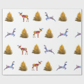 Winterpapier voor Feestdagen Cadeaupapier (Vlak)