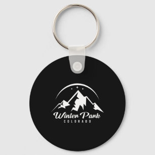 Winterpark Colorado Skigebied Snowboardin Sleutelhanger