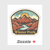 Winterpark, Colorado Sticker (Vel)