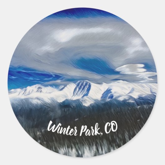 Winterpark Colorado Sticker (Voorkant)