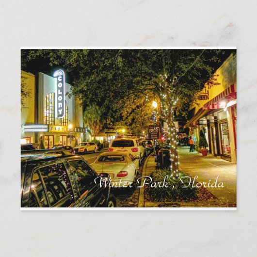 Winterpark Florida Briefkaart (Voorkant)
