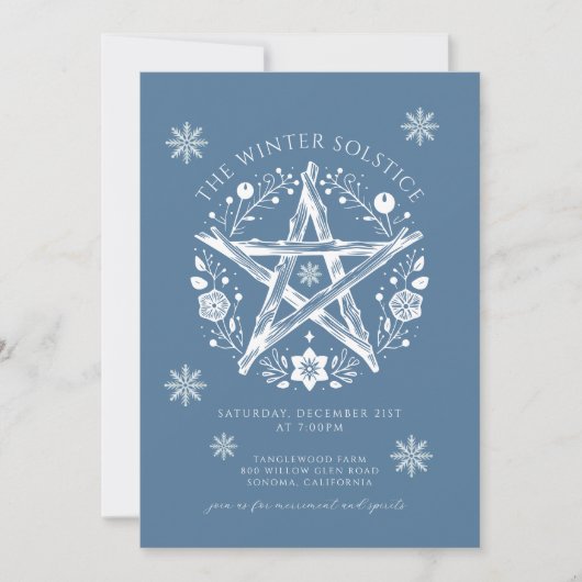 Winterpartij Kaart (Voorkant)