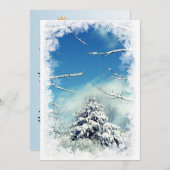 Winterpartij Kaart (Voorkant / Achterkant)