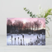 Winterpartij Kaart (Staand voorkant)