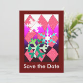 Winterpartij Save The Date (Staand voorkant)