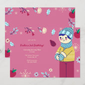 Winterpárty Uitnodiging (Voorkant / Achterkant)