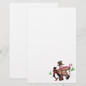 Winterpels Briefpapier (Voorkant / Achterkant)