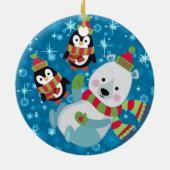 winterpels keramisch ornament (Achterkant)