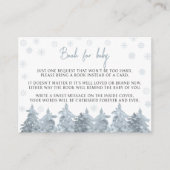 Winterpijnbomen boek voor baby Enclosure Kaart (Voorkant)